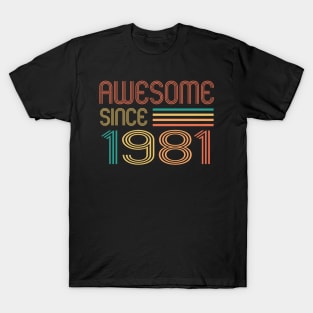 Awesome since 1981, Classic Retro 1981 T-Shirt